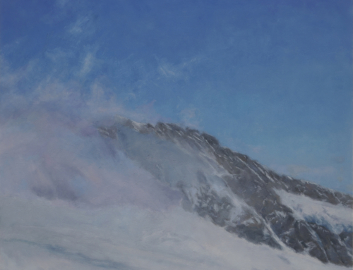 “Trugberg, Bernese Alps”; Oil on Panel, 12 x 12 inches